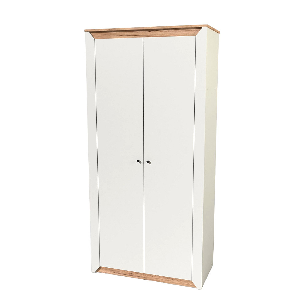 Шкаф двухдверный Эверест Нордик-990 Белый + Дуб крафт золотой (DTM-5535) Львов - изображение 6