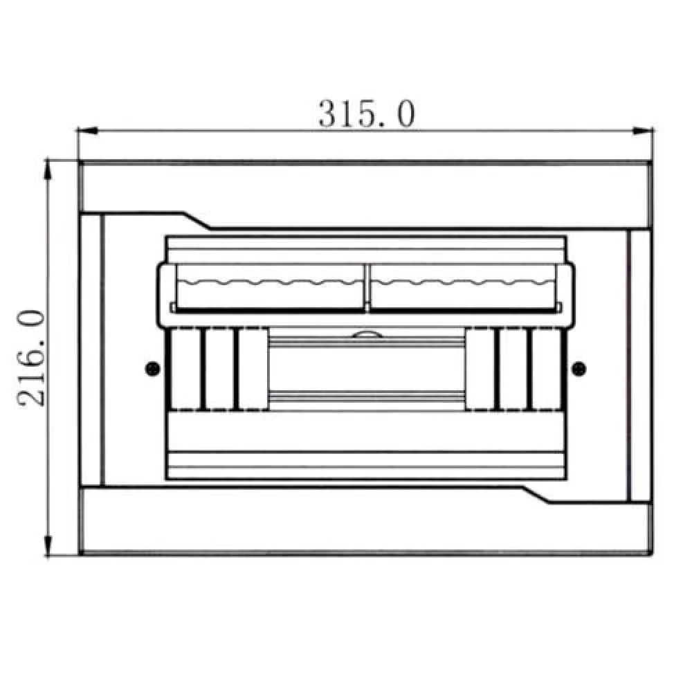 Бокс под автоматы внутренней установки - 12 Модульный Lezard Харьков - изображение 2