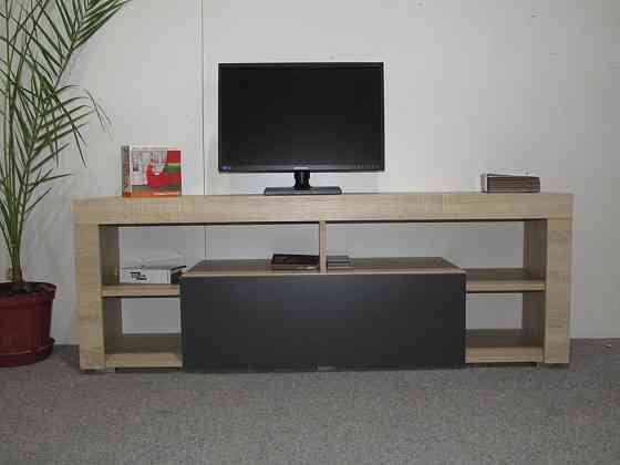 Тумба под телевизор с 4 полками М-ЗОН Джеко 140 Нимфея Альба (белый) (MZN-031034) Днепр