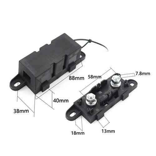 Силовой плавкий предохранитель MEGA 100А с держателем M8 и защитной крышкой Киев