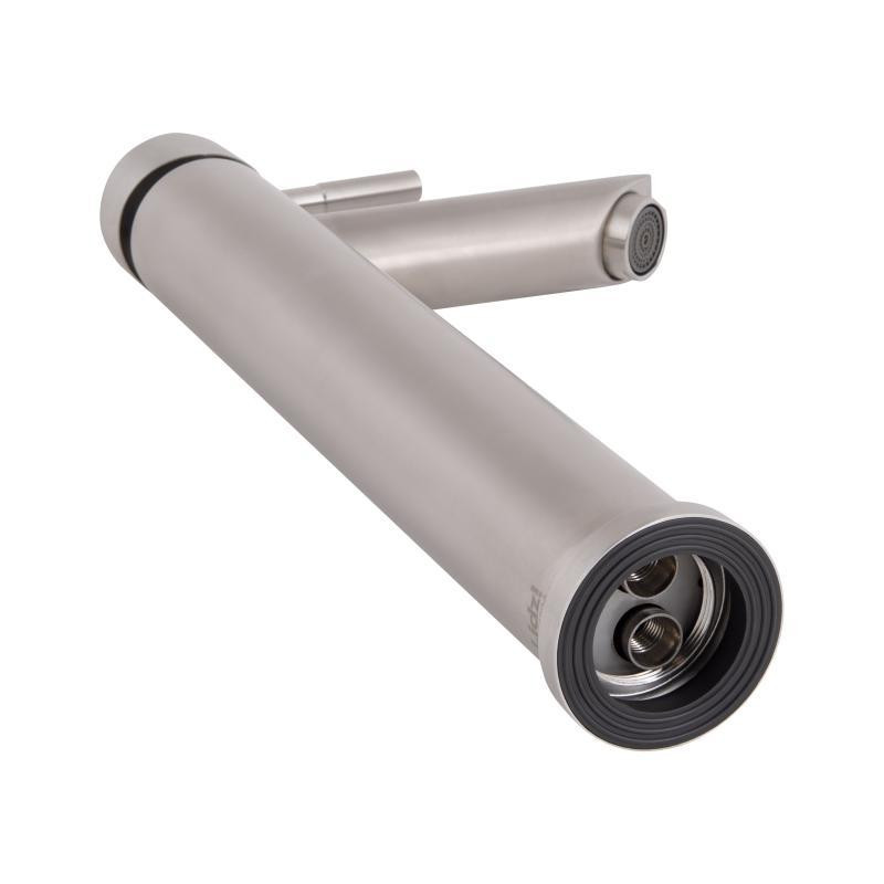 Смеситель Lidz Aria 001FH (k35) LDARI001FHNKS34938 для раковины, однорычажный, высокий, нержавейка, Nickel Харьков - изображение 3