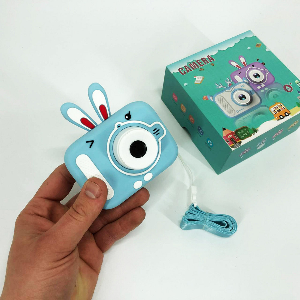 Детский цифровой фотоаппарат X900 Rabbit. Цвет: голубой KQ-39 Львов - изображение 8