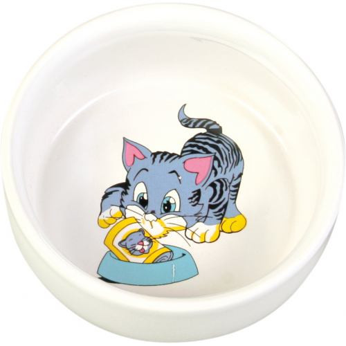 Миска Trixie для кошек с котиком керамическая 11 см 300 мл Киев - изображение 1