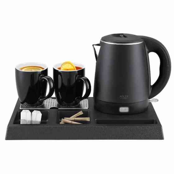 Электрочайник + 2 чашки и поднос ADLER AD 1387 1Л DY-86 Львов