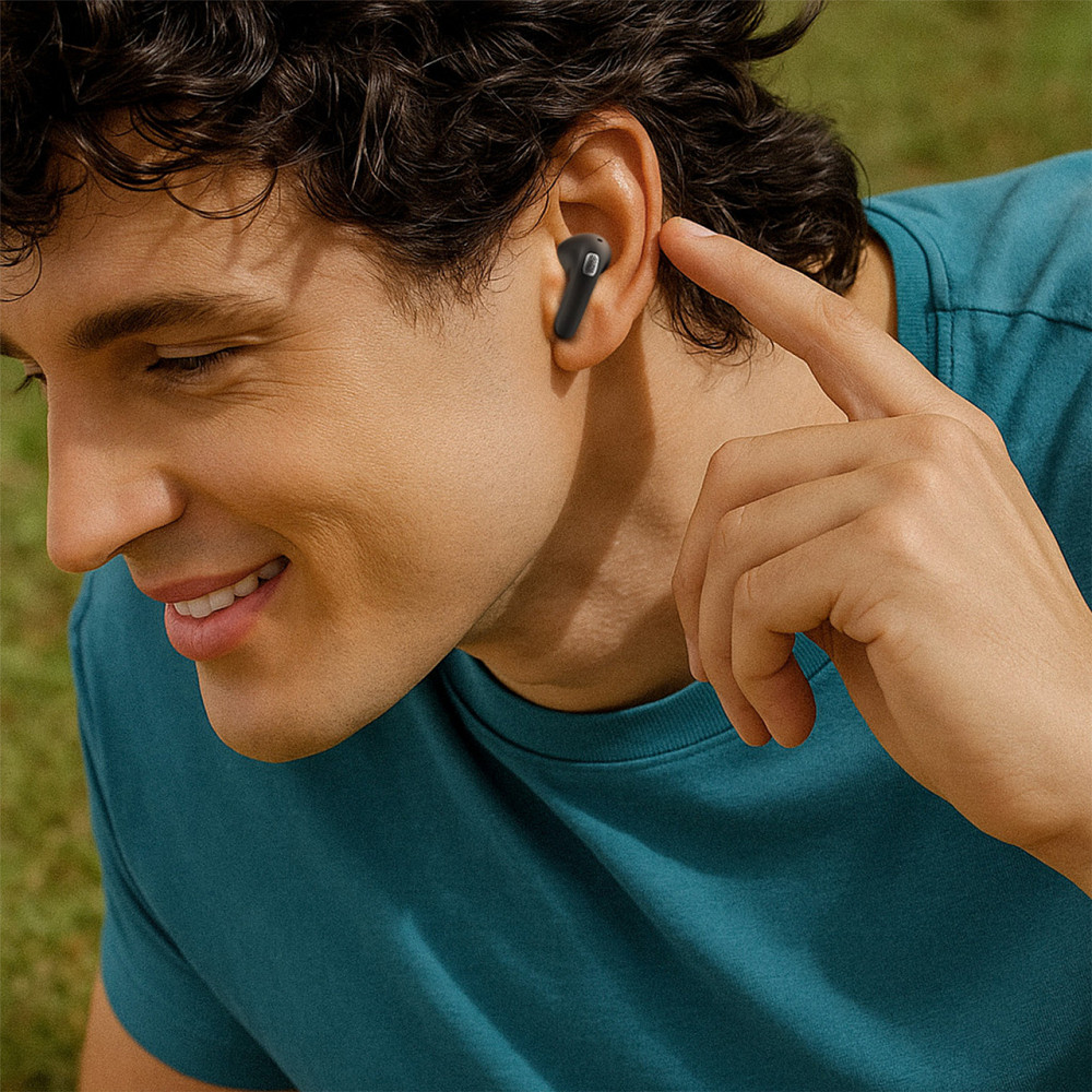 Бездротові навушники ACEFAST W4 true wireless earbuds with phone stand Black Одеса - фото 7
