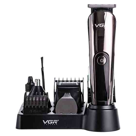 VGR Набір для стрижки волосся 5 в 1 машинка, триммер та бритва Vgr V-107 Коломия
