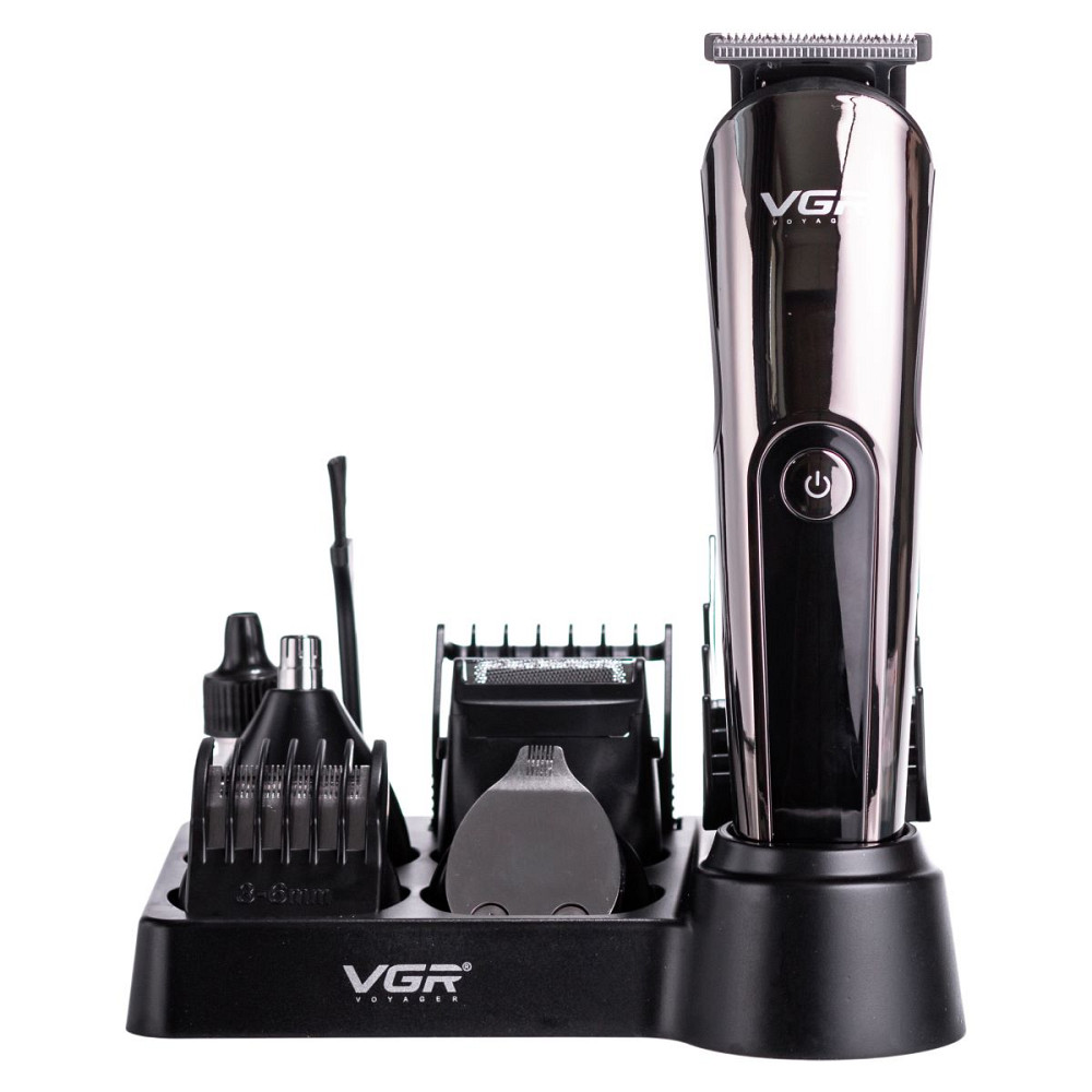 VGR Набір для стрижки волосся 5 в 1 машинка, триммер та бритва Vgr V-107 Коломия - фото 1