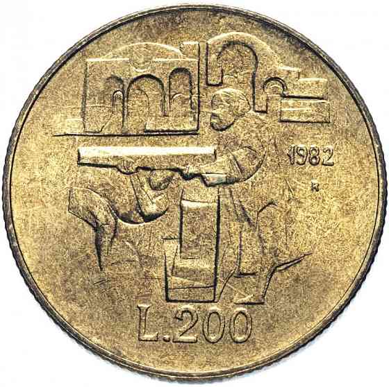 Монета 200 лір. 1982 рік, Сан-Маріно.UNC Полтава