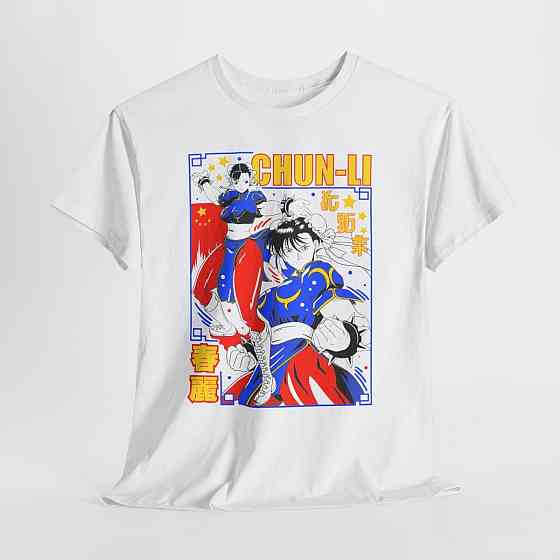 Футболка аниме Кхун Ли Стреет Фигхтер оверсайз (S/M/L) Черний AnimeJ0689 Днепр