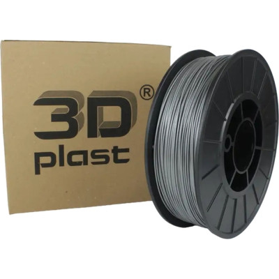 Пластик для 3D-принтера 3Dplast PETG 1.75мм, 0.85кг, gray metallic (3DPTG17508GMT) Вінниця - фото 1