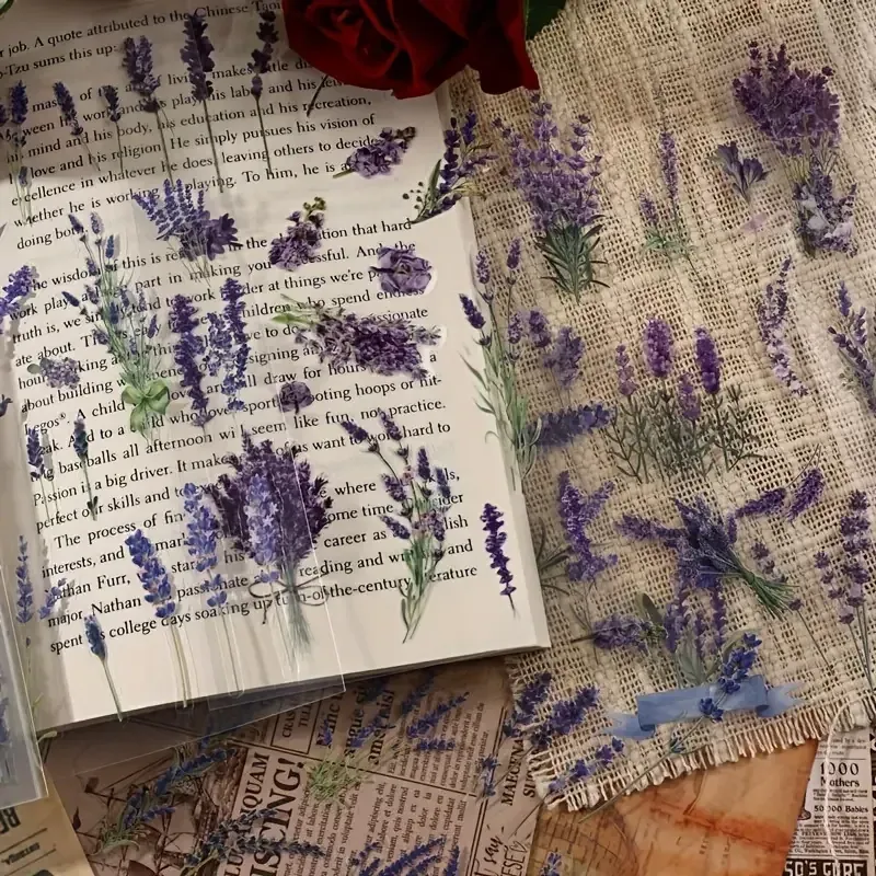 Стикеры цветочные «Лаванда» – набор 6 листов для декора Киев - изображение 3