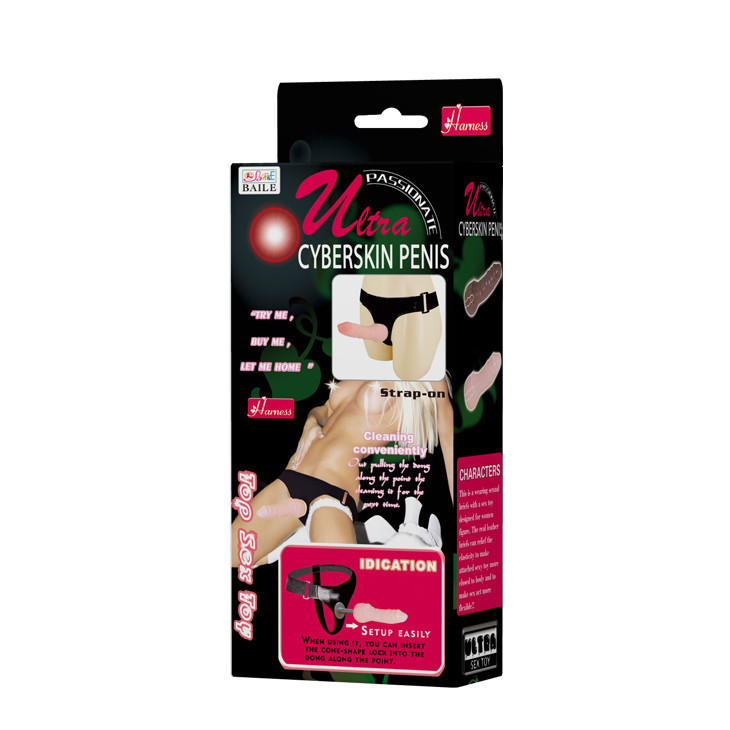 Страпон на трусиках BAILE Ultra Cyberskin Penis, реалістичний, 16 × 3,3 см Sex Aura Київ - фото 7