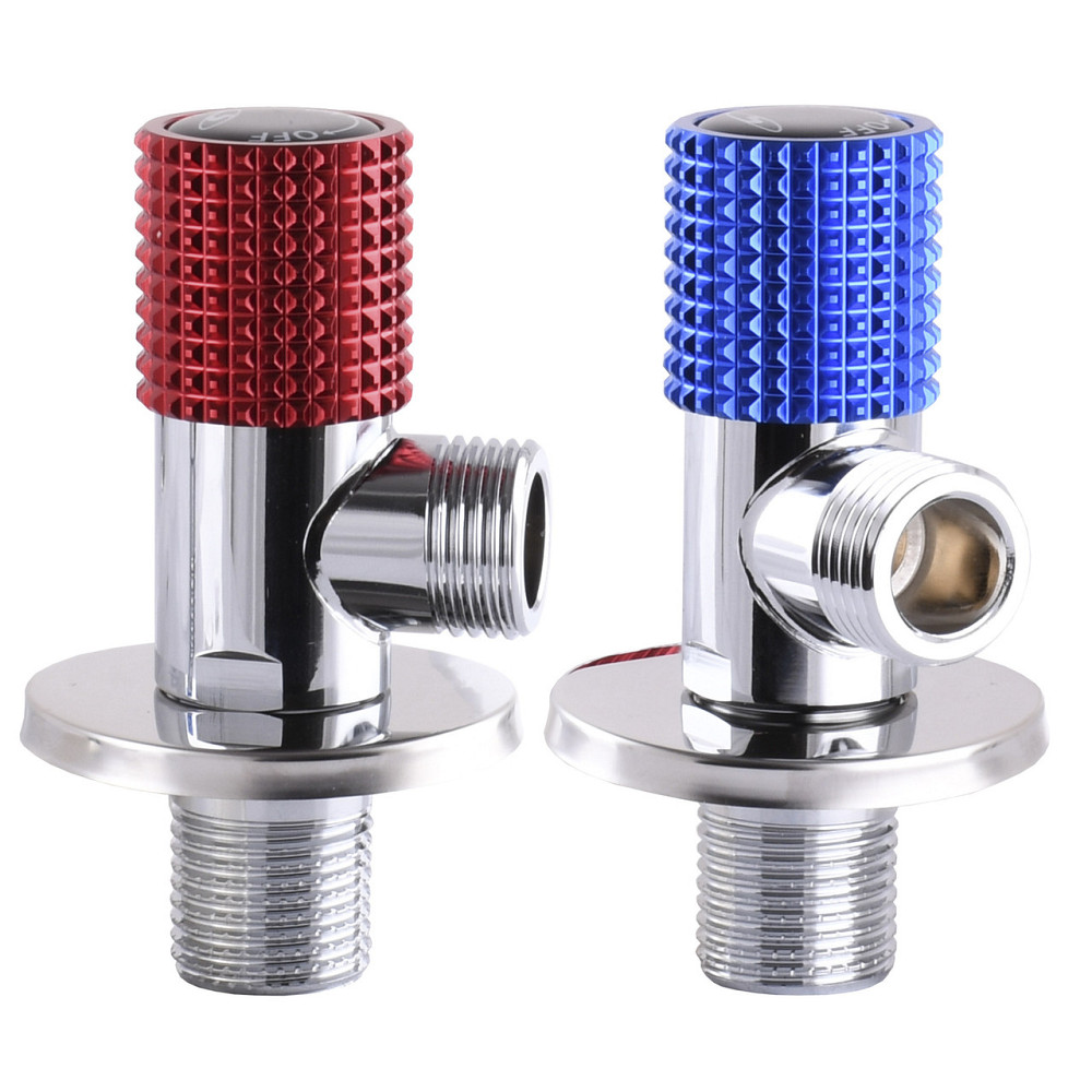Комплект кранів кутових кераміка SOLOMON EXCLUSIVE 1/2″X1/2″ 9889 RED/BLUE (комплект2шт.) (000025175) Киев - изображение 6