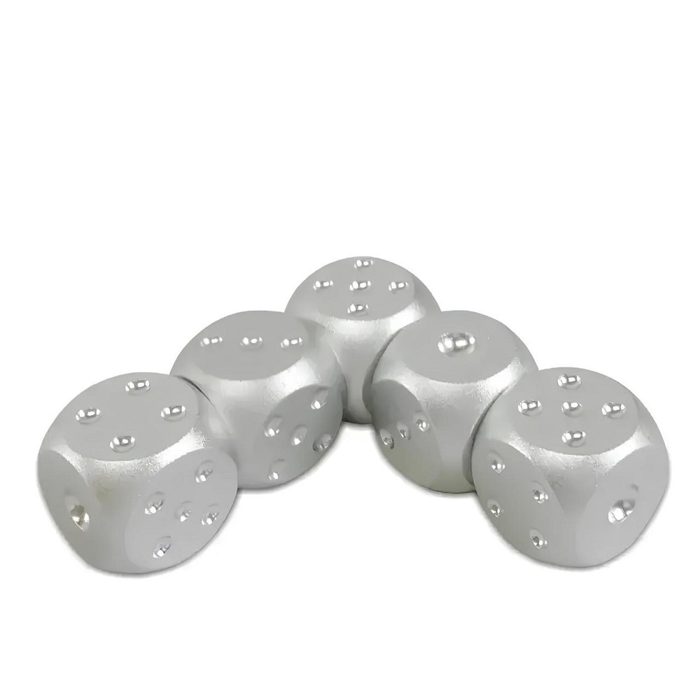 Гральні кістки для покеру RESTEQ. Портативні. Алюмінієвий сплав. У наборі 5 гральних кісток Київ - фото 7