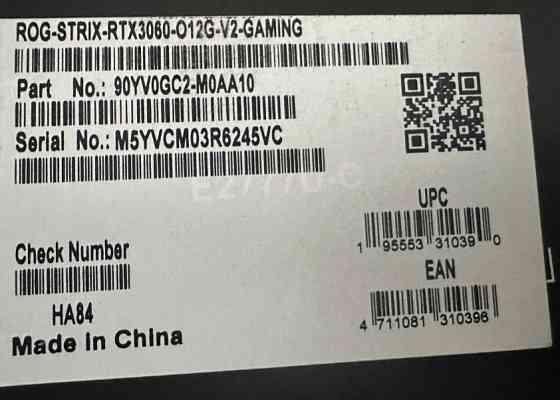 Відеокарта: RTX 3060. Київ