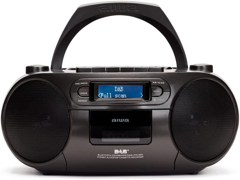 Радиоприемник с CD, Bluetooth, кассетный магнитофон, портативная стерео магнитола DAB+/FM, RDS, проигрыватель Киев - изображение 1