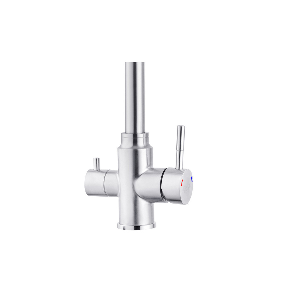 Змішувач для кухні з підключенням до фільтра Kroner KRP Edelstahl Klassisch - ESG038 сатин Київ - фото 5