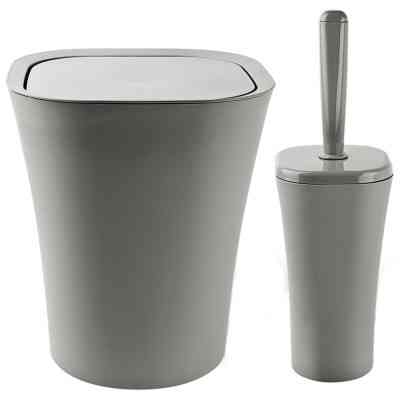 Набір для ванної кімнати Planet Household Papillon 2 предмети сірий (6891) Вінниця