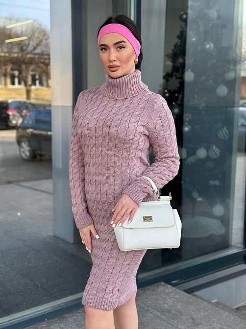 Женское вязаное платье с горлом.  42-48р. Киев - изображение 5