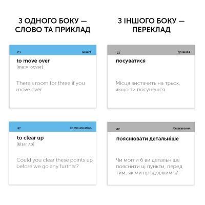 Навчальний набір English Student Картки для вивчення англійської мови Phrasal Verbs B1, українська (591225972) Вінниця - фото 2