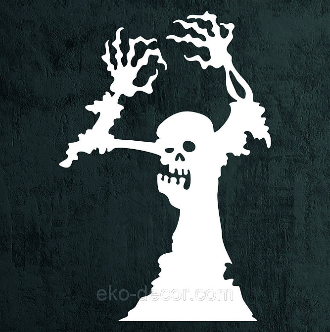 Декоративне настінне Панно «Зомбі», Декор на стіну 90*62 см, Білий Київ - фото 7