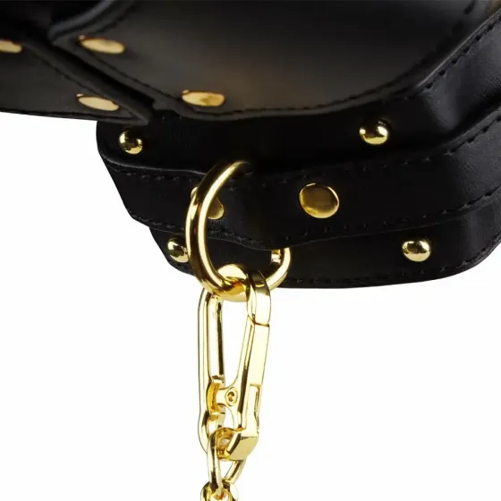 Маска-збруя для орального сексу з повідцем LOCKINK SEVANDA Blowjob Head Muzzle with Leash Львів