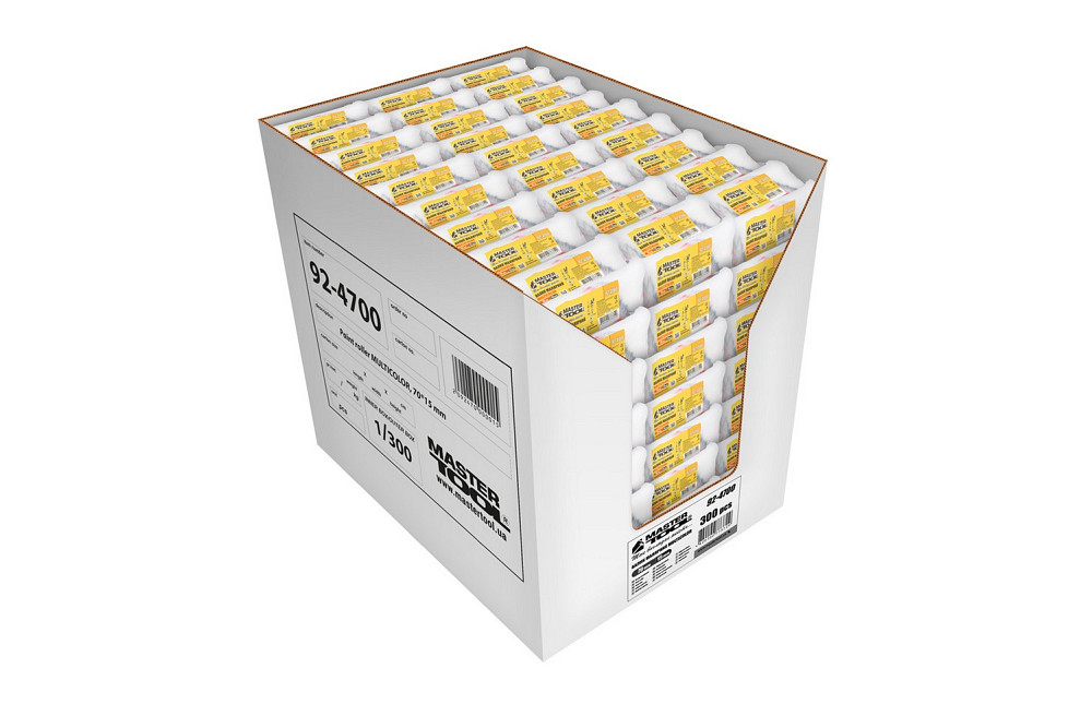 MASTERTOOL Валик малярський MASTERTOOL Multicolor 15/70/11 мм Ø 6 мм 92-4700_Р Коломия - фото 4