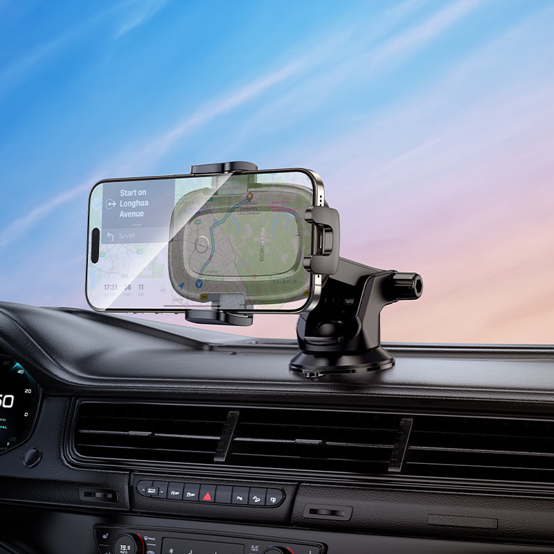 Автомобильный держатель для телефона с БЗП BOROFONE BH223 Follower push-type wireless fast charging car holder(center console) Одесса - изображение 8