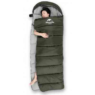 Спальный мешок Naturehike U350 NH20MSD07 Hollow Cotton Left Green (6927595767238-L) Винница
