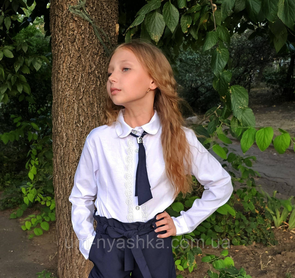 Красивая школьная блузка с длинным рукавом 128-164 Кривой Рог - изображение 2