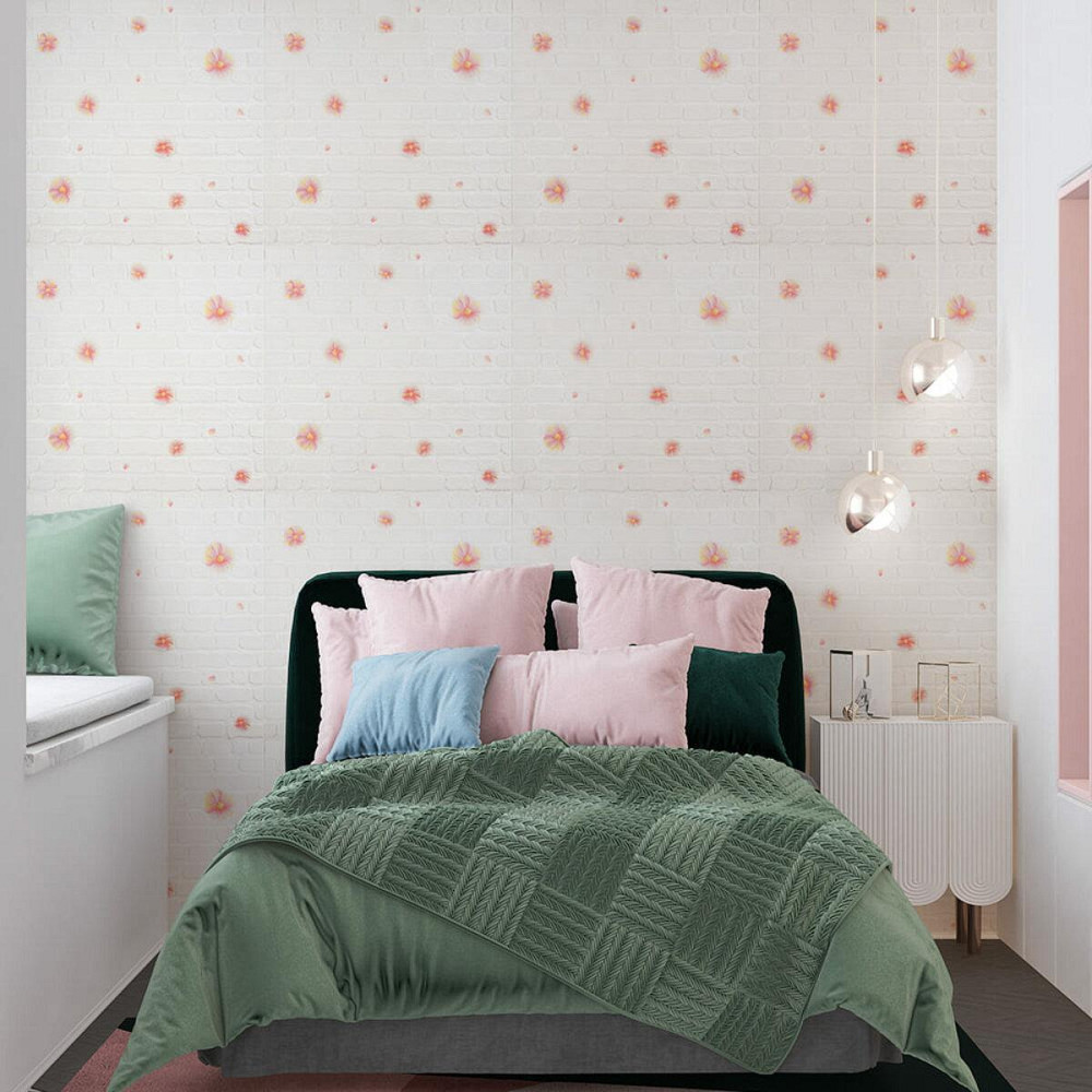 Панель стеновая 3D 700х700х4мм Розовые цветы SW-00001978 Киев - изображение 5