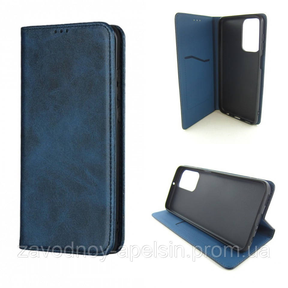 Чехол книжка Samsung M15 M155 M156 Кожаный (синий) Одесса - изображение 1