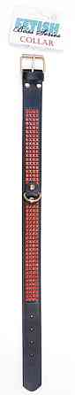 Ошейник из искуственной кожи с кристаллами Fetish Boss Series - Collar with crystals Red, BS3300110 Sex Aura Киев