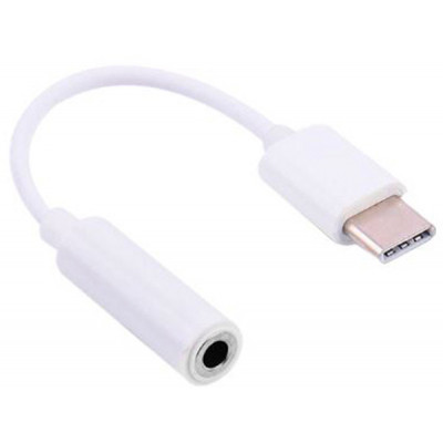 Перехідник Lapara USB Type-C Male - Audio AUX mini jack 3,5 mm Female (LA-Type-C-Audio-3.5mm white) Вінниця - фото 1