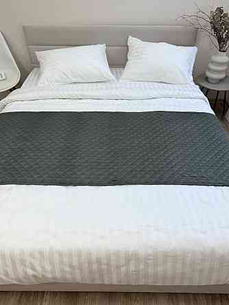 Ecotton Покривало-доріжка на ліжко Ecotton 70х230 см Саші антиалергенна двостороння сіра Nid Gr Коломия