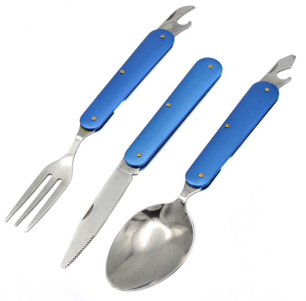 Туристичний столовий прилад F40 синій Дніпро - фото 1
