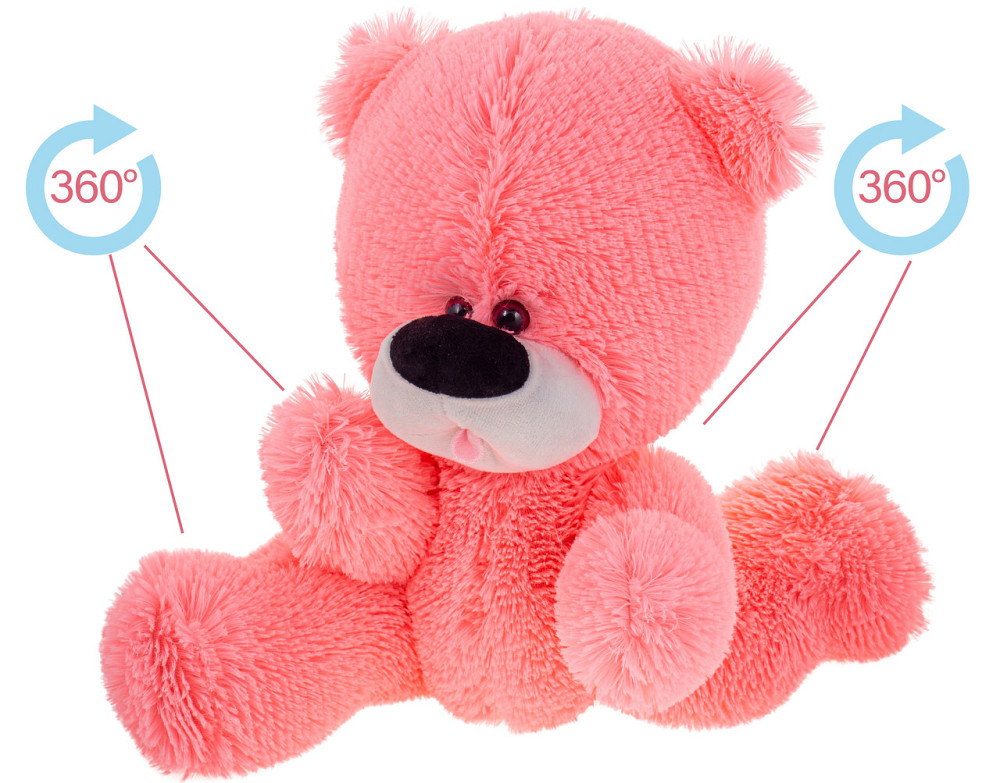 Ведмідь на шарнірах Аліна 32 см Рожевий Киев - изображение 1