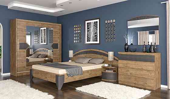 Кровать ортопед (без ламелей)  Аляска Дуб самоа / Капучино Львов