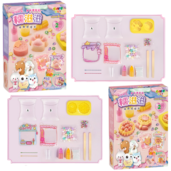 Набір сквішів 4в1 для виготовлення Таба лапок антиструсів, дитячий набір для творчості комплект "Створи сквіш сам" 4 шт. Кам'янець-Подільський