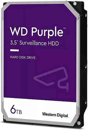 HDD 6Tb, WD Purple, 256M, 5400RPM ,SATA III (WD64PURZ) Винница