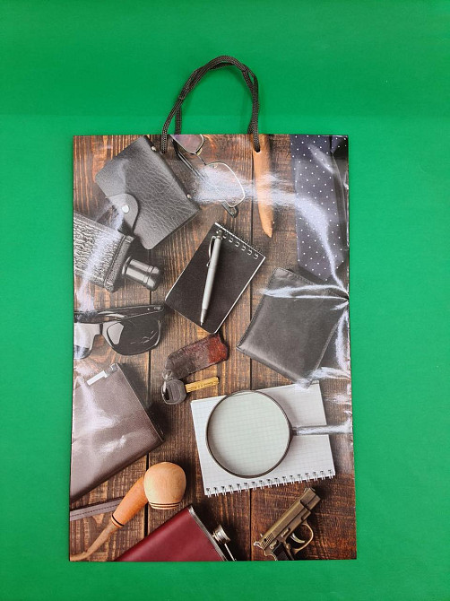 Пакет паперовий гігант вертикальний30х42х12) (артGV-058) (12 шт) Харків - фото 2