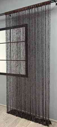 Шторы-нити спираль с люрексом Венге 300х300см 1 шт (61-070) Киев