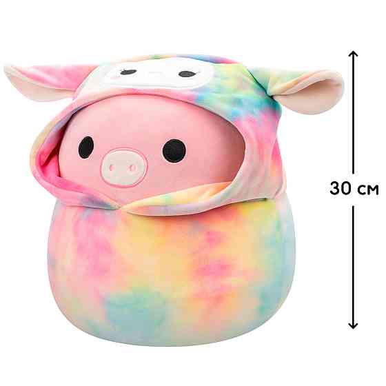 М'яка іграшка Squishmallows- Поросятко Пітер (30 cm, у одязі) Дніпро