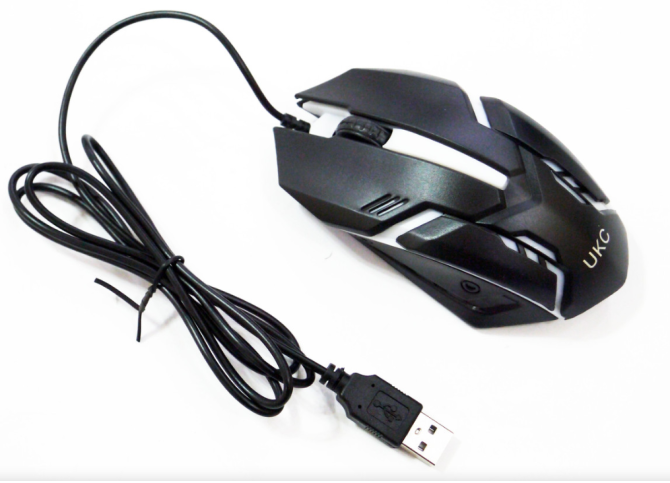 Ігрова клавіатура і мишка UKC ART-5559 з LED підсвіткою, USB, RU/EN, метал/пластик, Scroll Lock Київ - фото 8