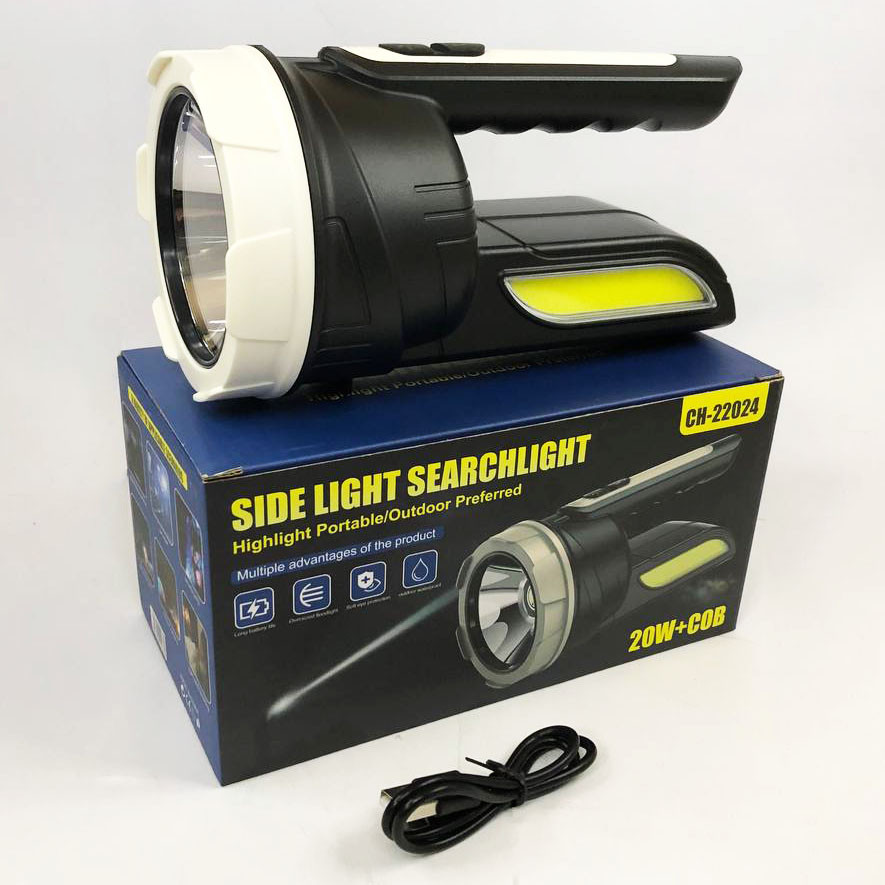 Кемпінговий акумуляторний ліхтар прожектор портативний CH-22024-5W+COB, Ліхтар прожектор BH-98 Київ - фото 2