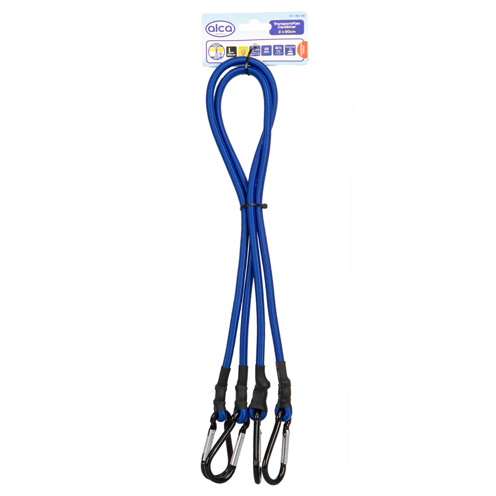 Ремені для кріплення вантажу 2х80см "TransportFlex Carabiner" Alca, 882180 Київ - фото 1