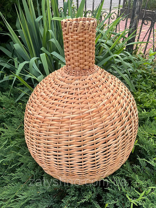 Люстра плетеная кофейная из лозы Киев - изображение 7