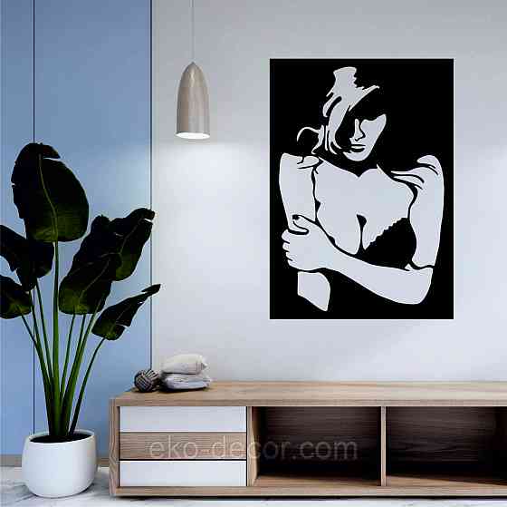 Декоративное настенное Панно «Силуэт женщины», Декор на стену Киев