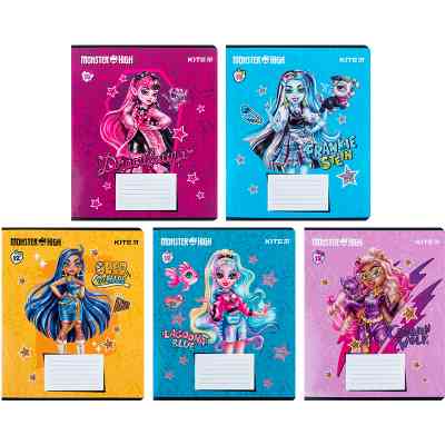 Зошит Kite Monster High 12 аркушів, лінія (MH24-234) Вінниця