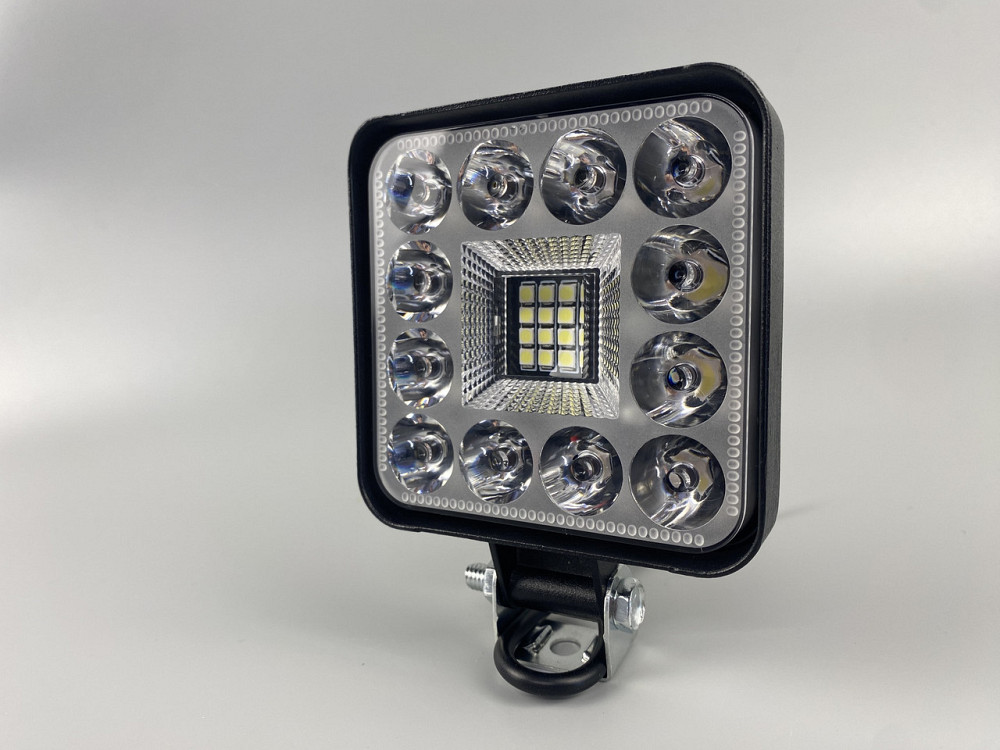Фара LED квадратна 48W 6000K (28 діодів) (8.5 см х 8.5 см х 1.5 см) Mini Мукачево - фото 9